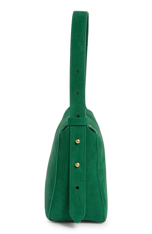 Clare V . Fleurine Leather Shoulder Bag In Green