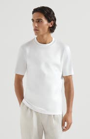 Brunello Cucinelli Cotton jersey T-shirt with piping
