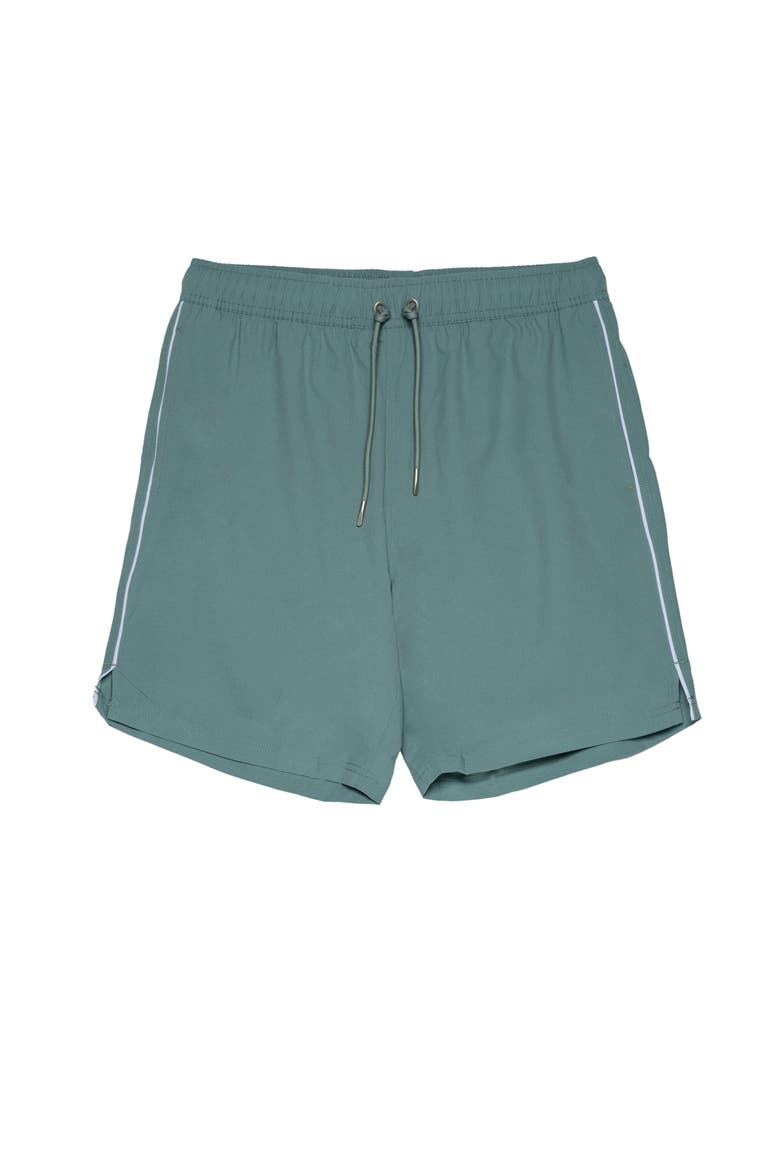 Beach Bound 9" Swim Trunks, Main, color, Grey