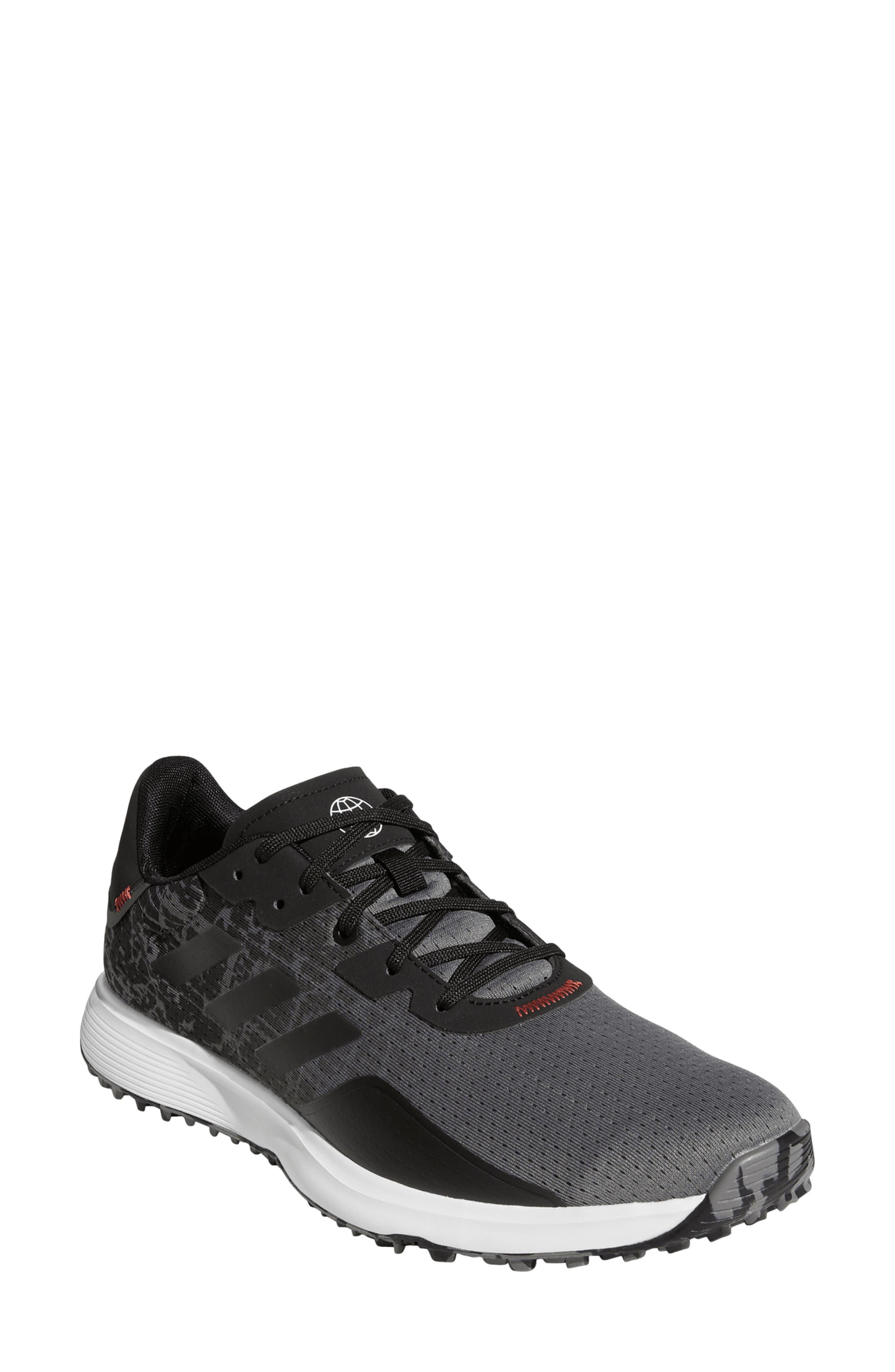 adidas S2G Waterproof Spikeless Golf Shoe, Main, color, 