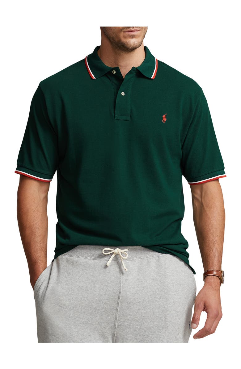 Polo Ralph Lauren Big & Tall Tipped Mesh Polo Shirt, Main, color,