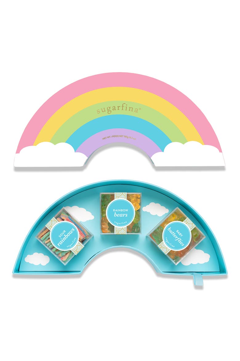 Rainbow 3-Piece Candy Bento Box, Alternate, color, RAINBOW