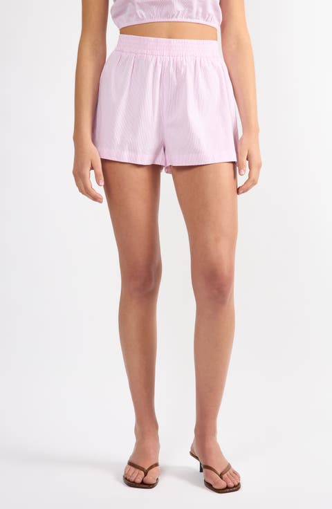 Everyday Stripe Cotton Shorts