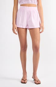 Viens Avec Moi Everyday Stripe Cotton Shorts