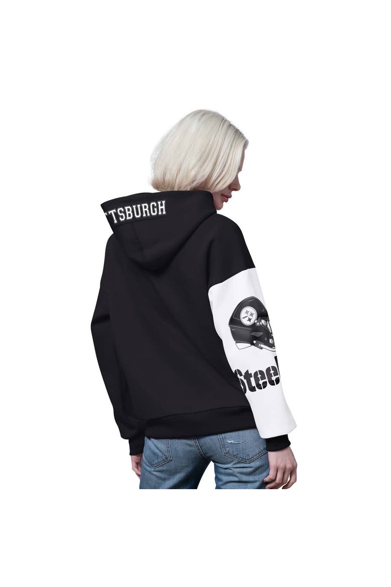 Women's Starter  Black Pittsburgh Steelers 4th Down Full-Zip Hoodie, Alternate, color, Black