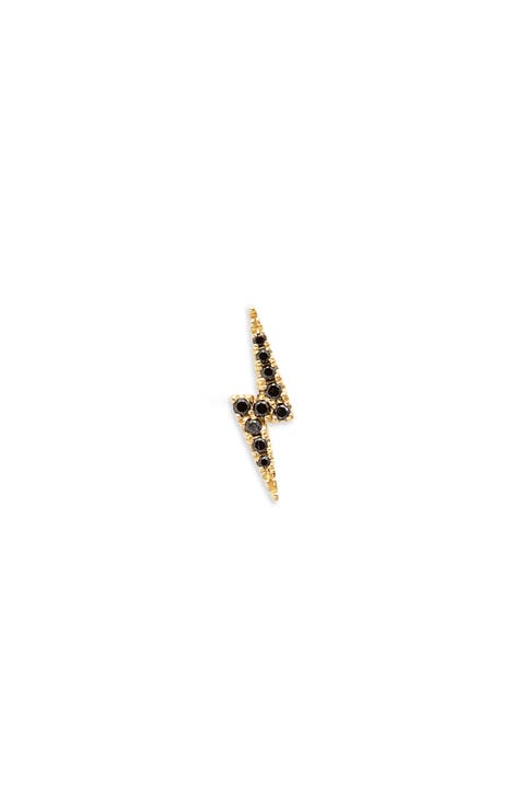 Black Diamond Single Stud Earring