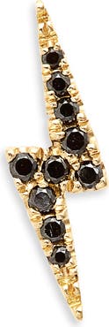 MARIA TASH Black Diamond Single Stud Earring
