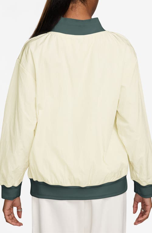 Nike Sportswear Essential Woven Top In Sail/vintg