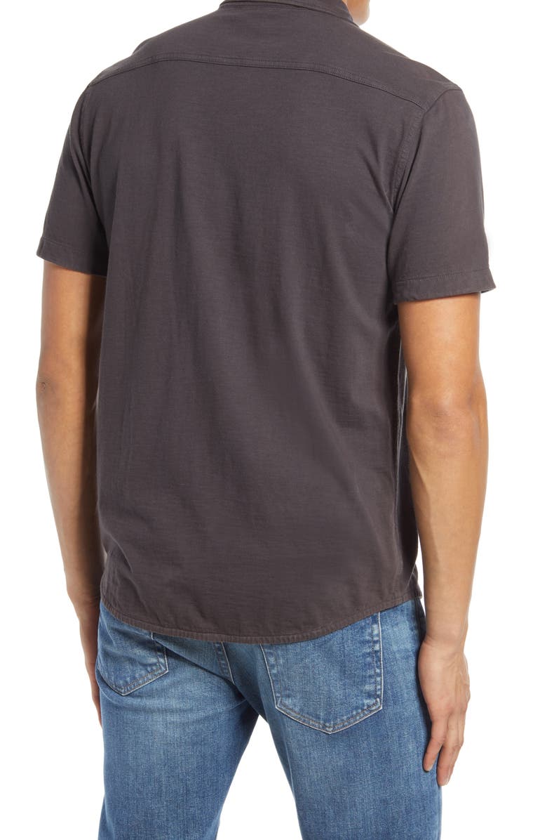 Faherty Seasons Regular Fit Knit Short Sleeve Button-Up Shirt, Alternate, color, 