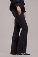 Maison Common Stretch Trousers With Button Details