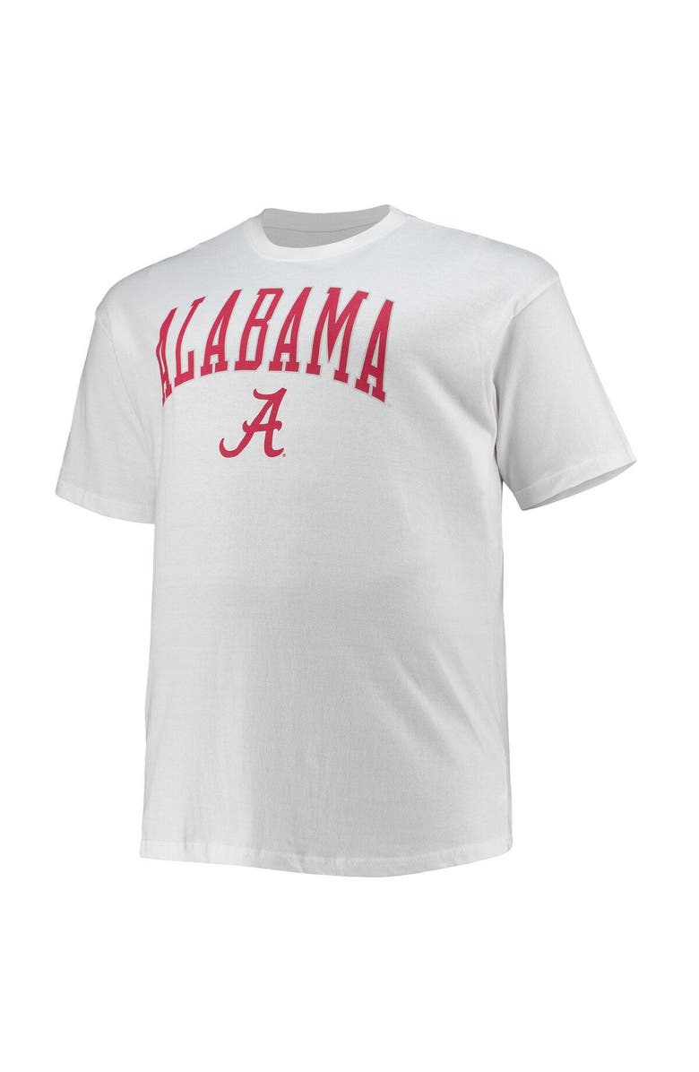Champion Men's Champion White Alabama Crimson Tide Big & Tall Arch Over Wordmark T-Shirt, Alternate, color, 