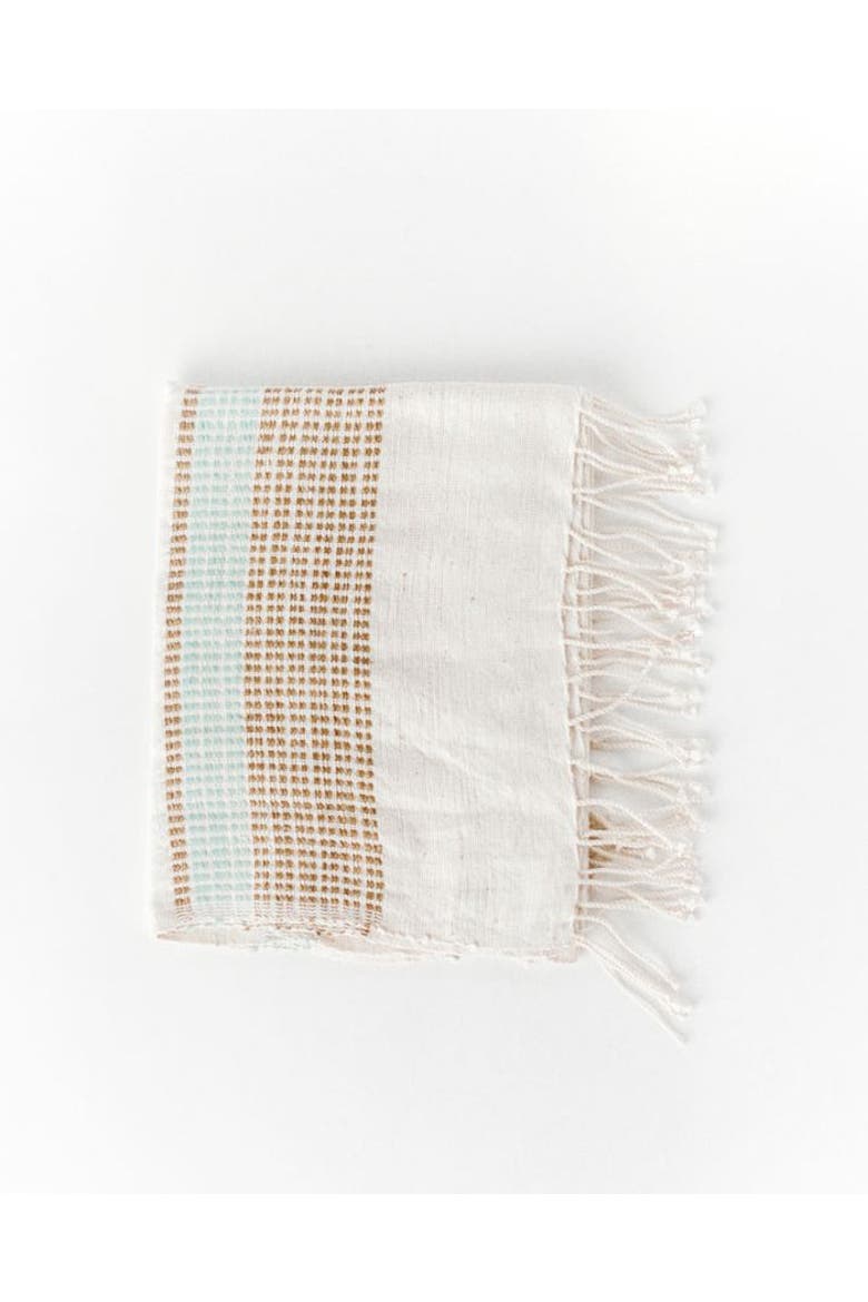 Camden Cotton Hand Towel, Main, color, Sand/Azure