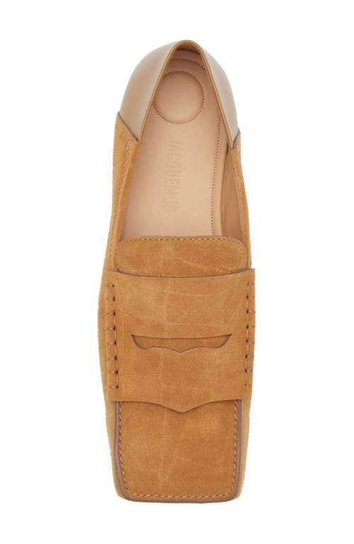 Jacquemus The Carré Loafers In Camel