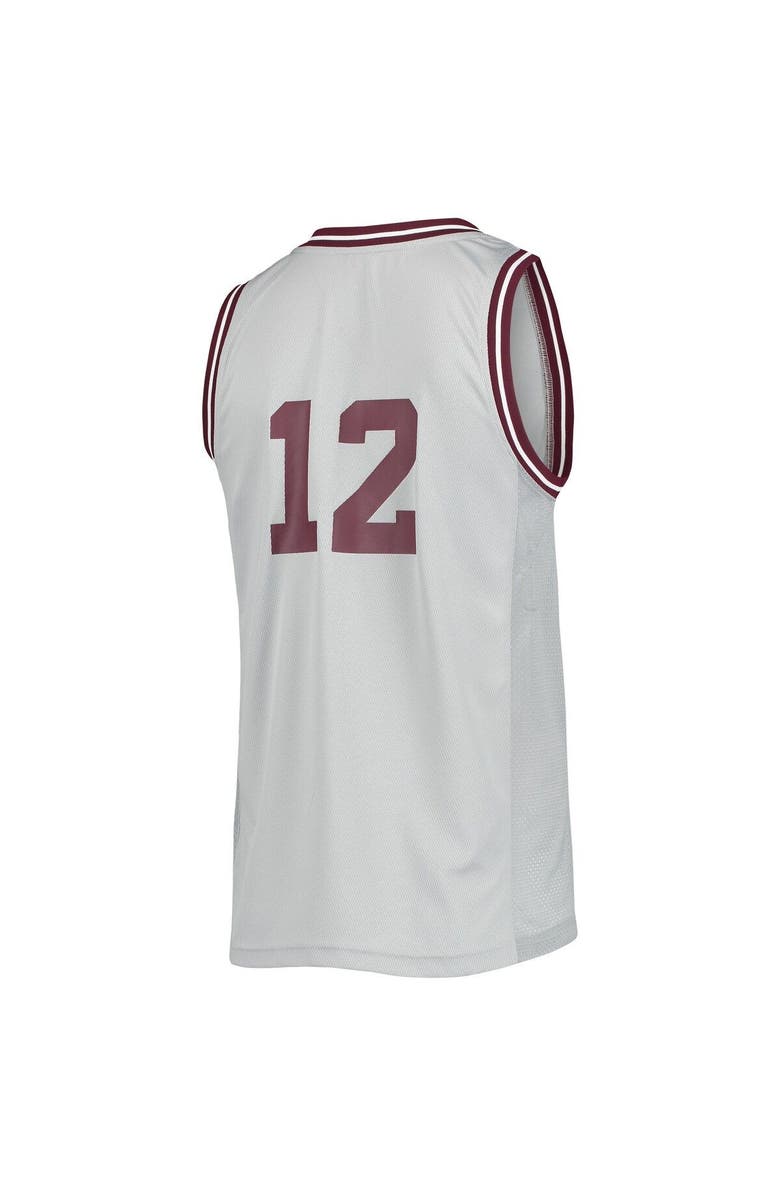 adidas Men's adidas #12 Gray Texas A&M Aggies Reverse Retro Jersey, Alternate, color, Gray