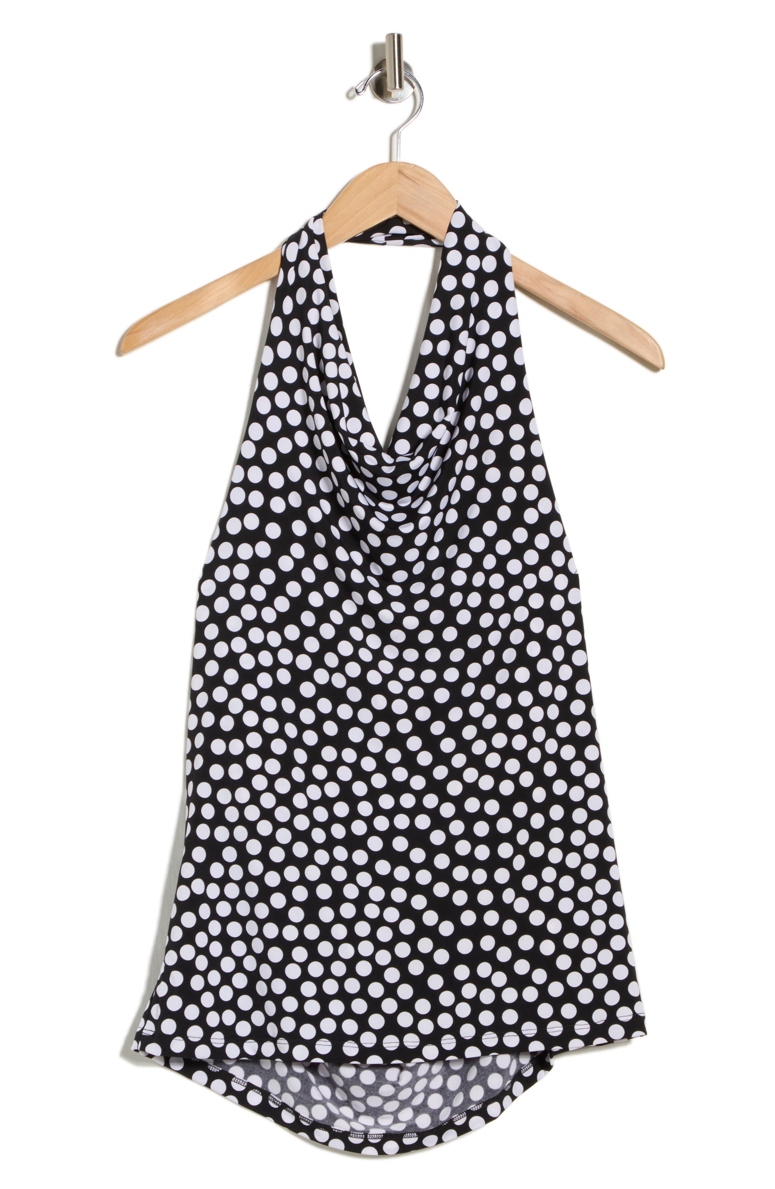 Renee C Polka Dot Halter Top