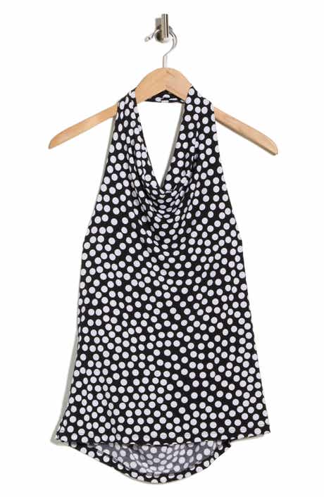 Renee C Polka Dot Halter Top