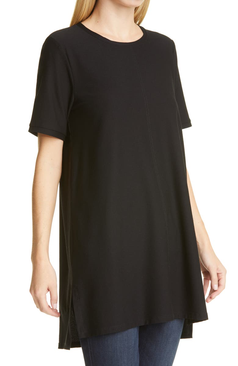 Eileen Fisher Stretch Crepe Tunic, Alternate, color,