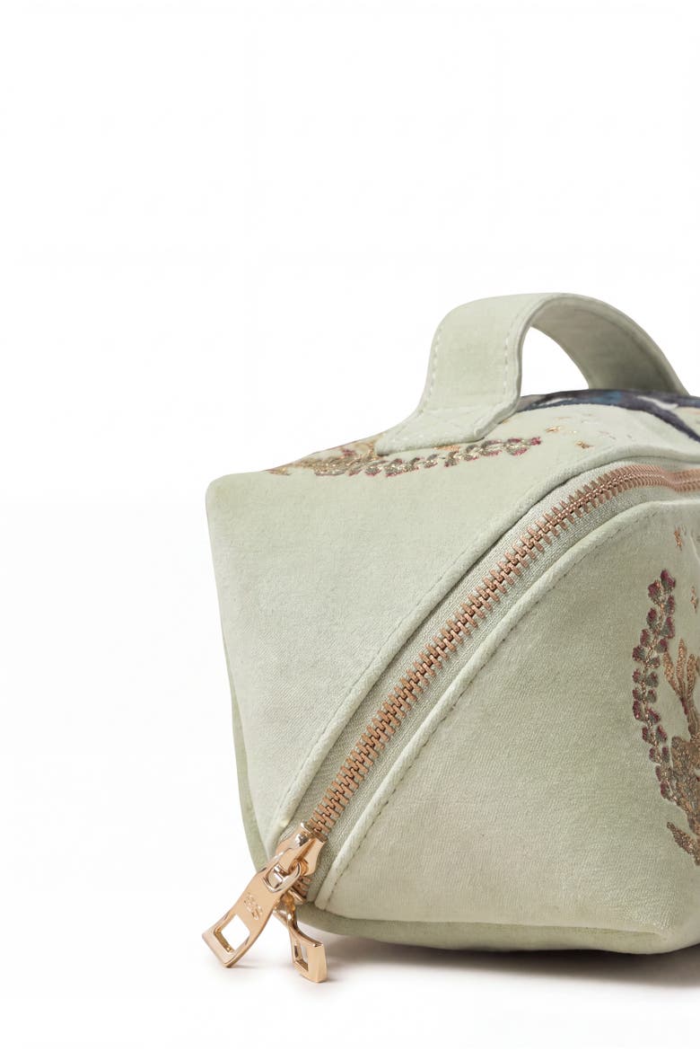 Wild Orcas Open Flat Makeup Bag, Alternate, color, Celadon