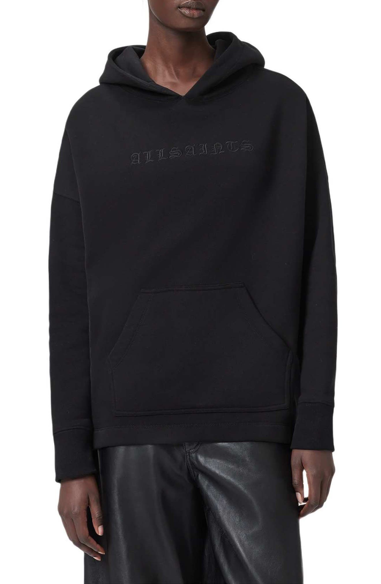 AllSaints Vision Etie Cotton Blend Hoodie