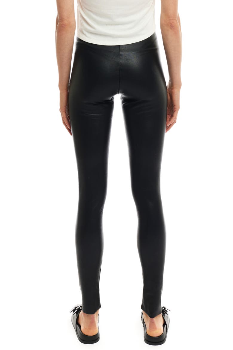 Ashley Vegan Leather Legging, Alternate, color, Black