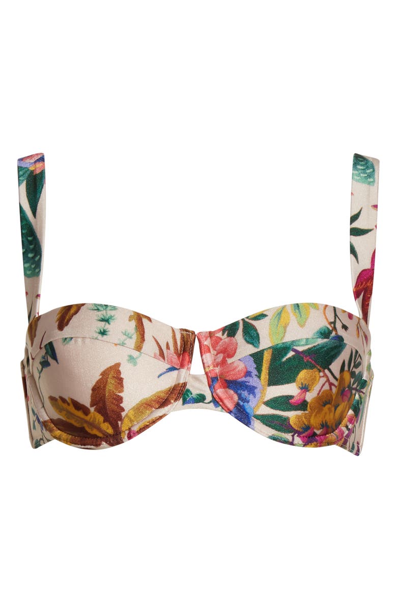 Zimmermann Tropicana Balconette Bikini Top, Alternate, color,