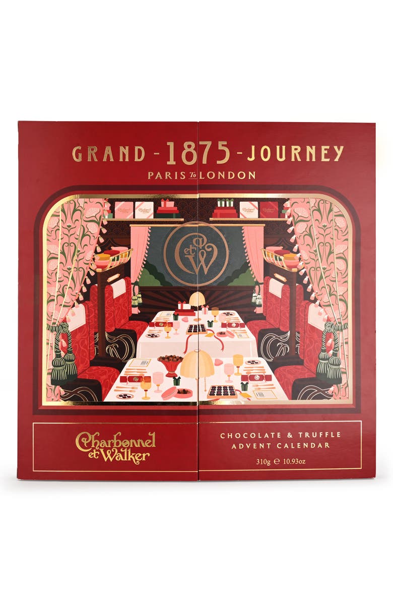 Charbonnel et Walker 1875 Grand Journey Chocolate & Truffle Advent Calendar, Alternate, color, 