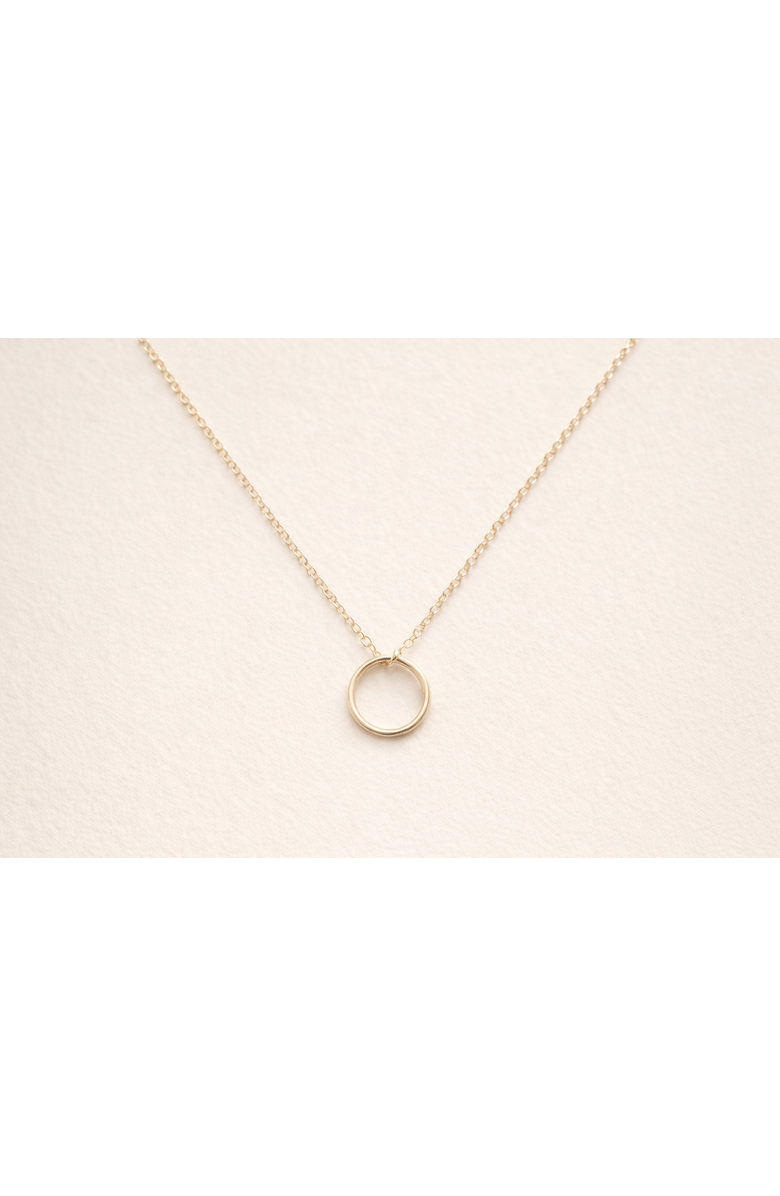 Sheena Marshall Jewelry Sol Circle Pendant Necklace, Main, color, 14K Gold Fill - 18-20"