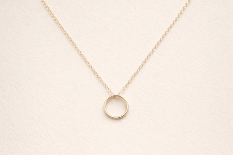 Sol Circle Pendant Necklace