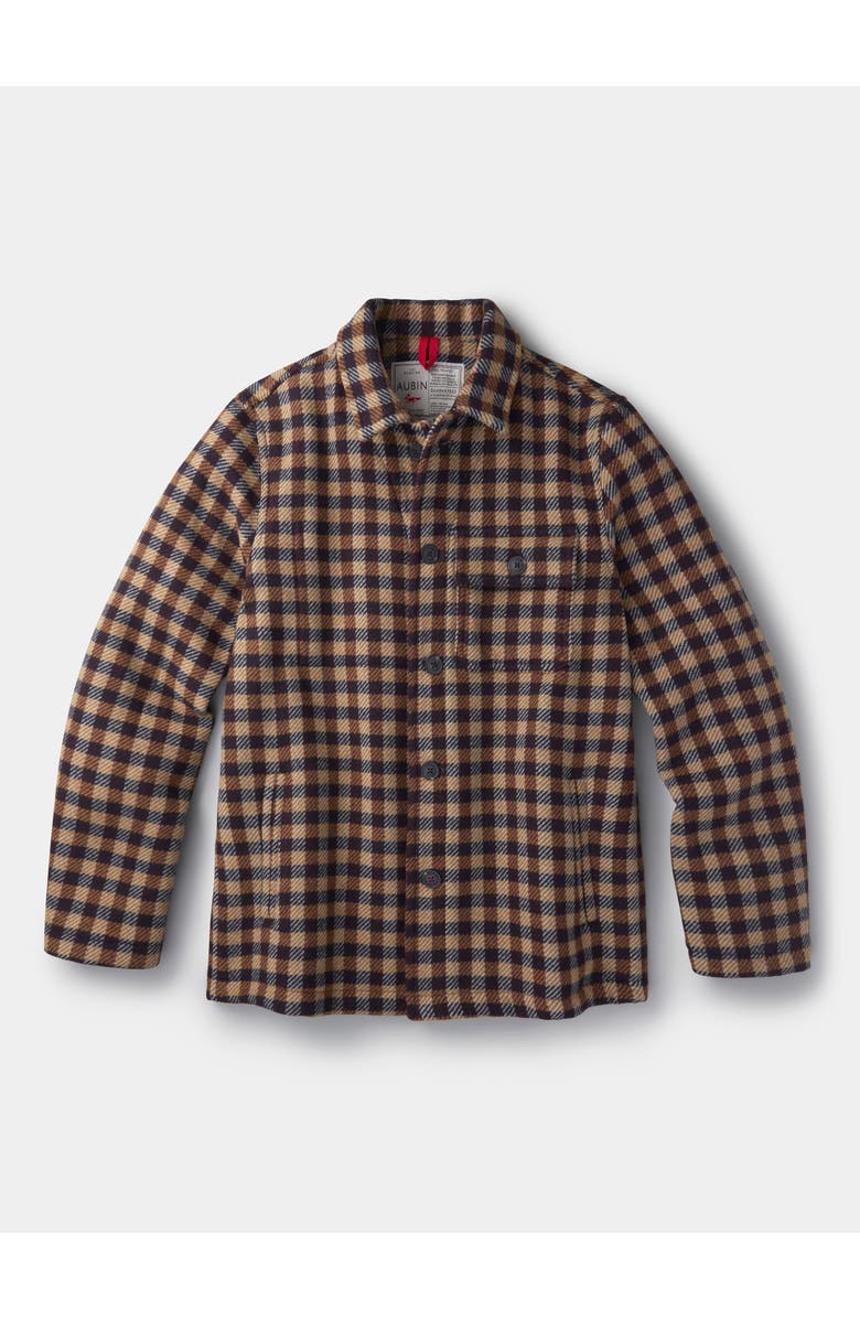 Aubin Nettleham Shirt Jacket, Alternate, color, Brown Gingham