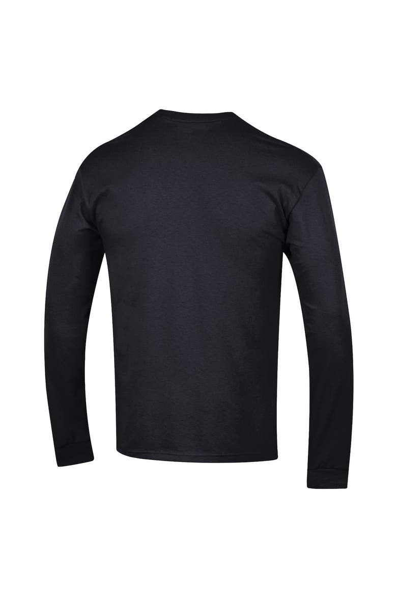 Men's Champion  Black Ohio State Buckeyes Arch Over Logo 2-Hit Long Sleeve T-Shirt, Alternate, color, Black