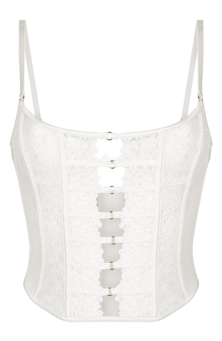 Hunkemöller Kristina Up Underwire Bustier, Alternate, color, Snow White
