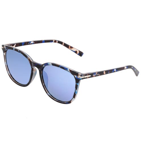 Bertha Women's Piper 58mm Polarized Sunglasses In Blue Tortoise/blue