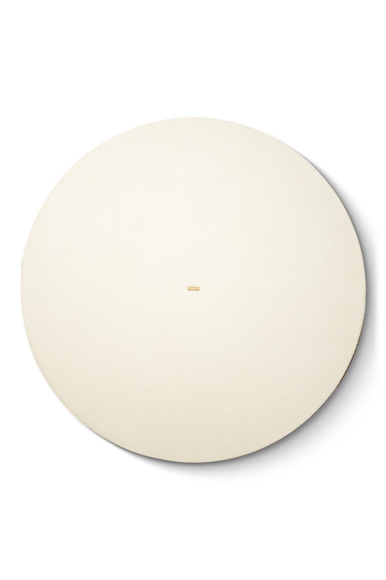 Large Round Shagreen Tray, Alternate, color, CREAM