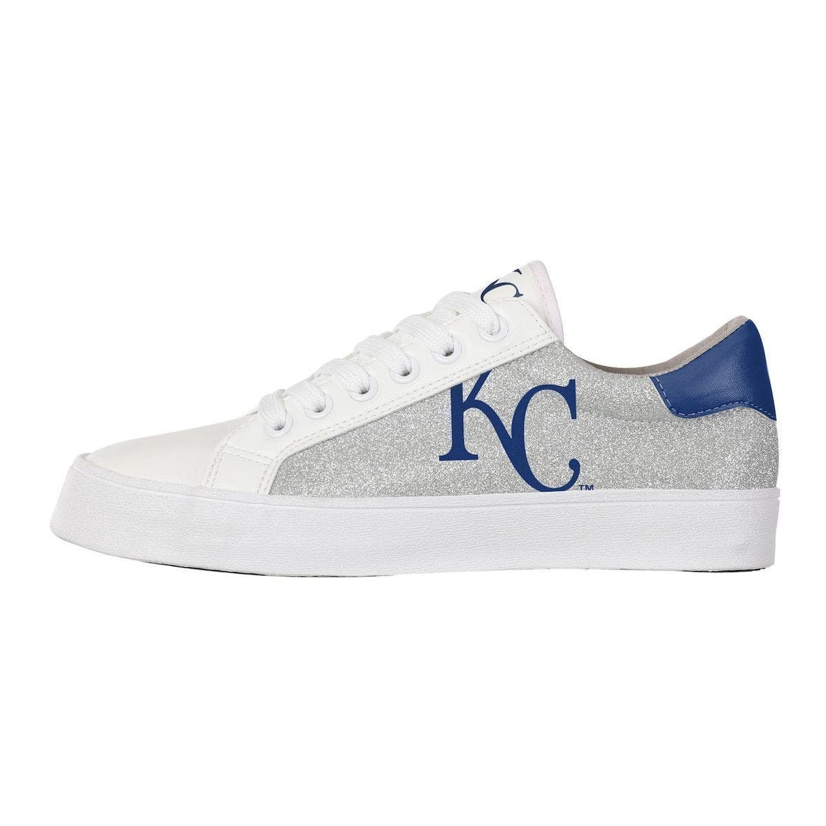 FOCO Women's FOCO Kansas City Royals Glitter Sneakers, Alternate, color, 
