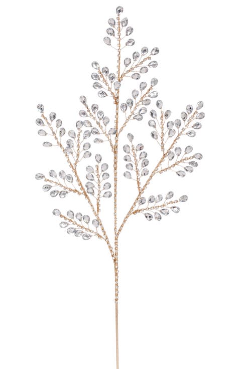 Sparkling Jewel Leaf Spray, Set of 6
