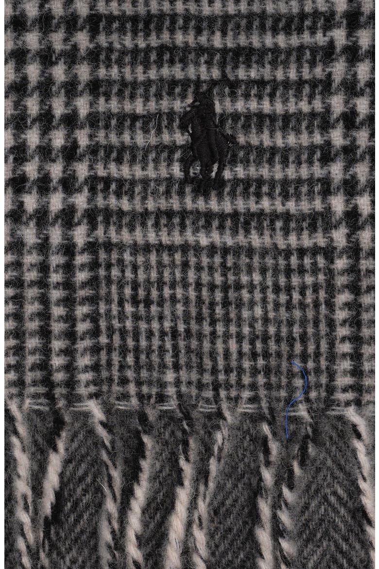 Reversible Menswear Scarf, Alternate, color, Black/Cream Check