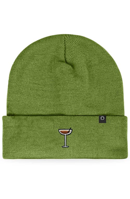 Dalix Coffee Martini Beanie Cap In Green