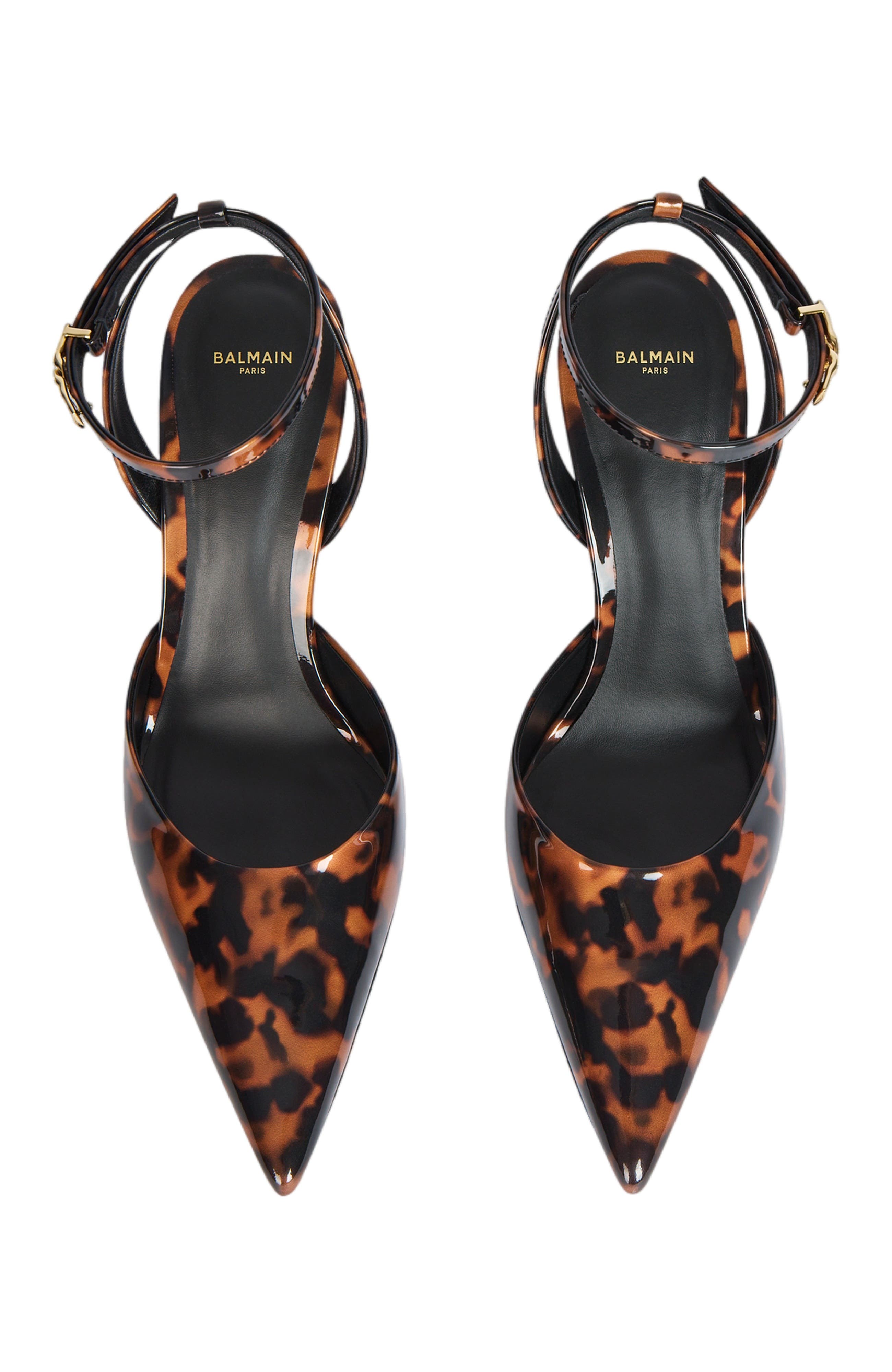 Printed Patent Leather Strappy Courts, Alternate, color, brown