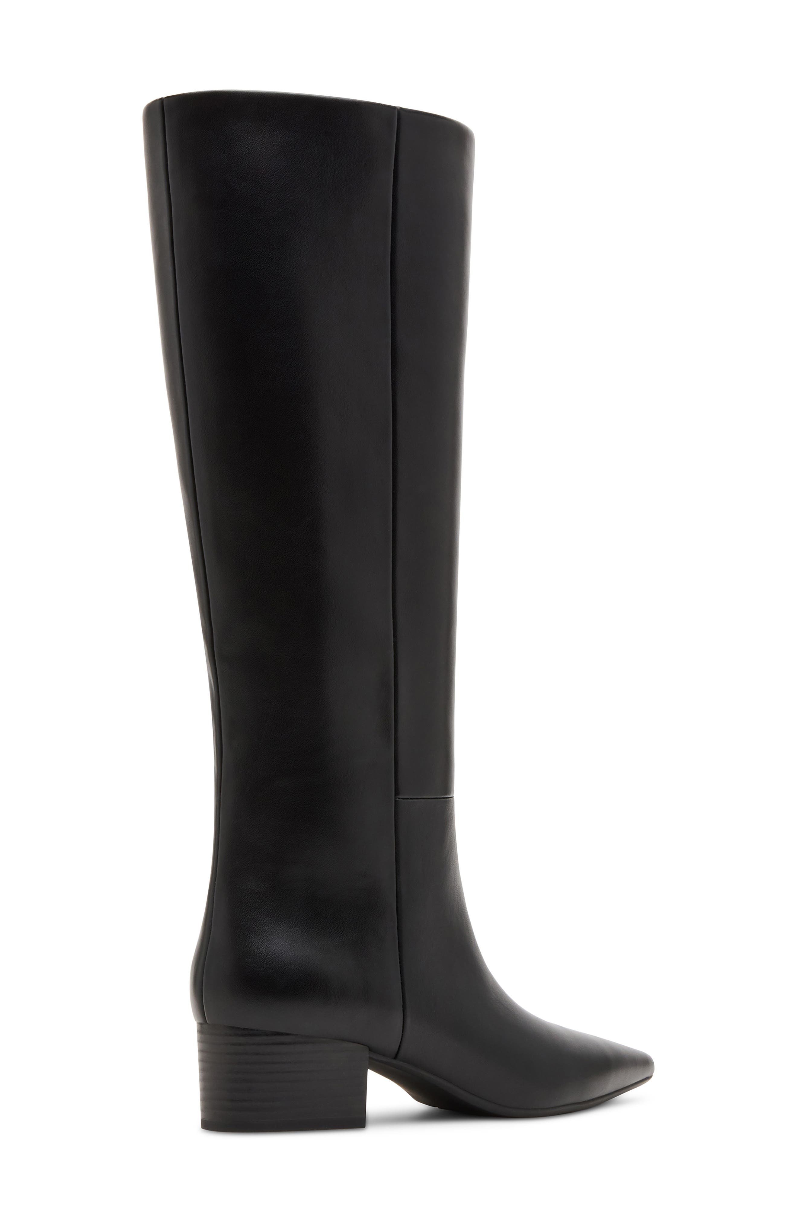 Enchanted Faux Leather Pointed Toe Boot, Alternate, color, BLACK PARIS