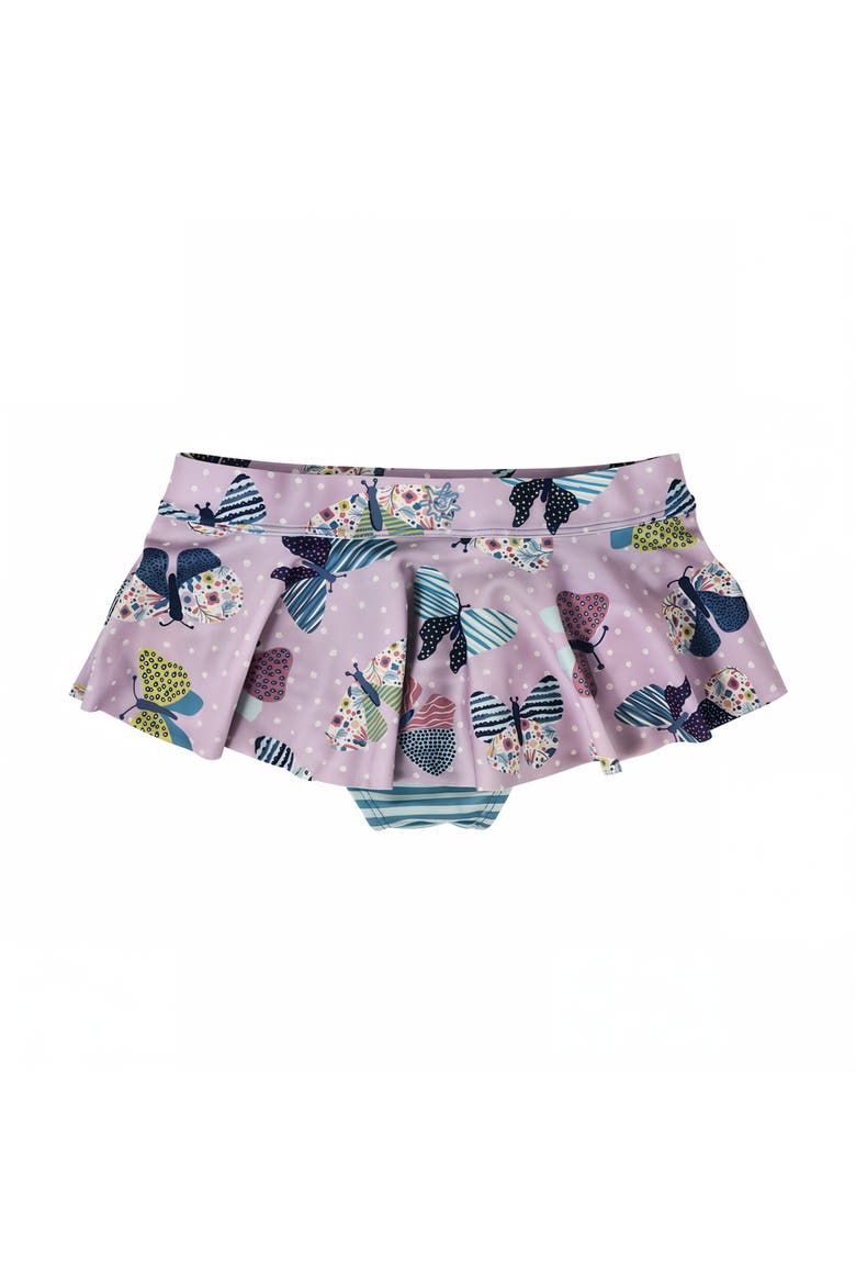2PC Long Sleeve Sunny Swim Set, Alternate, color, Butterfly Ballet