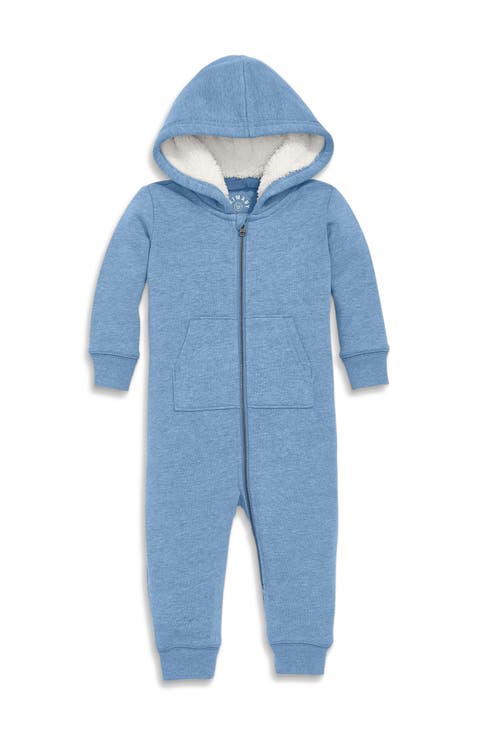 Baby Teddy Fleece-Lined Zip Romper