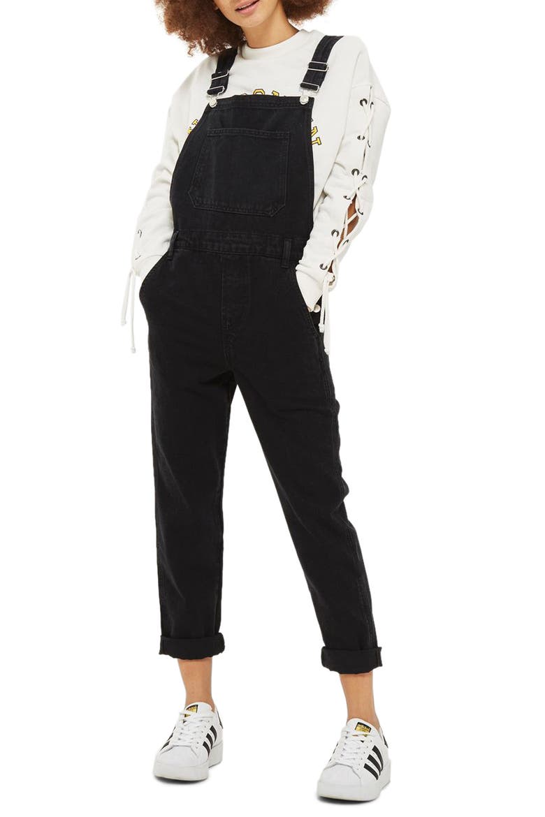 Slim Leg Overalls, Main, color, WASHED BLACK