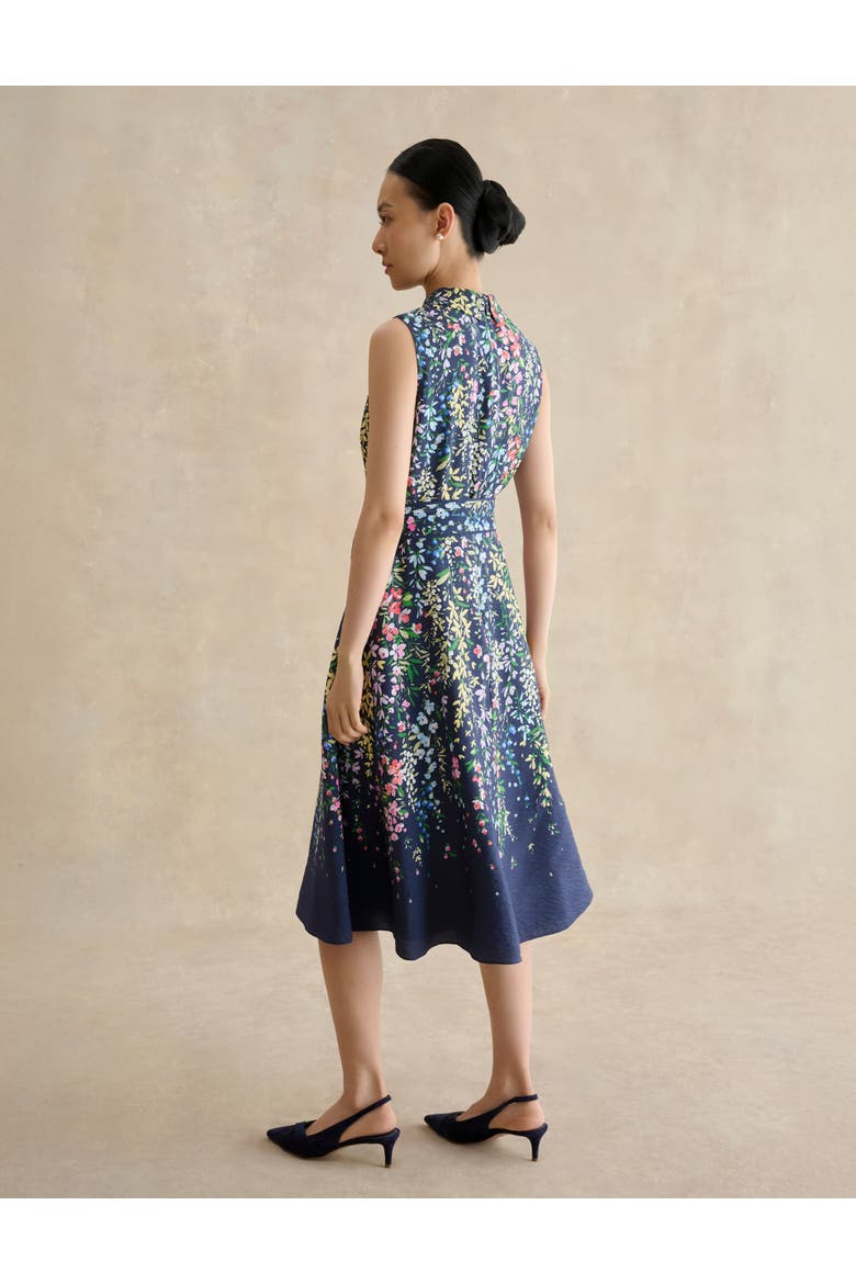 Alberta Floral Midi Shirt Dress, Alternate, color, Midnightmulti