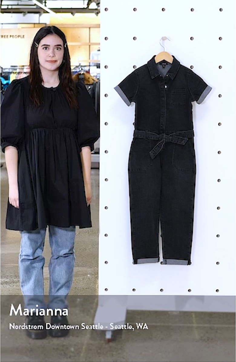 Kids' The Mavis Denim Jumpsuit, sales video thumbnail
