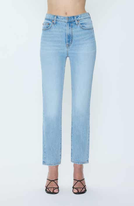 Bri High Waist Ankle Straight Leg Jeans