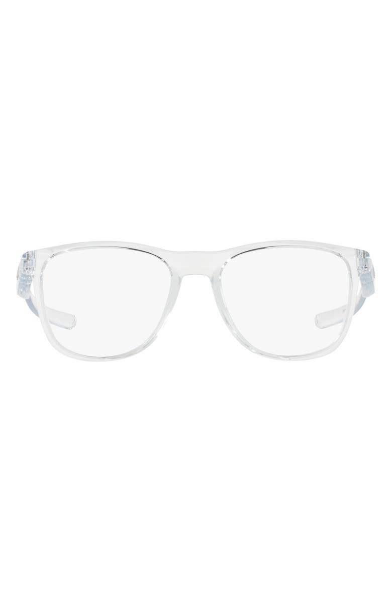 Oakley 52mm Round Optical Glasses, Main, color, Polished Clear