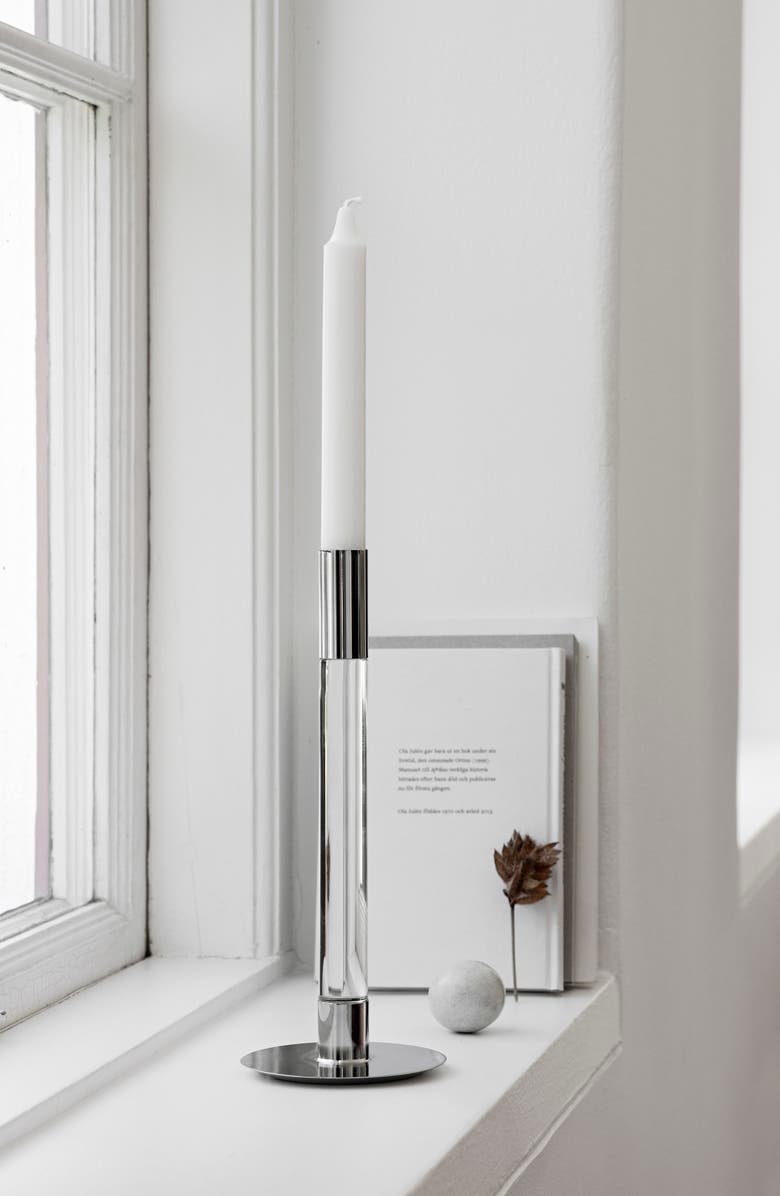 Orrefors Lumiere Set of Two Candlesticks, Alternate, color,