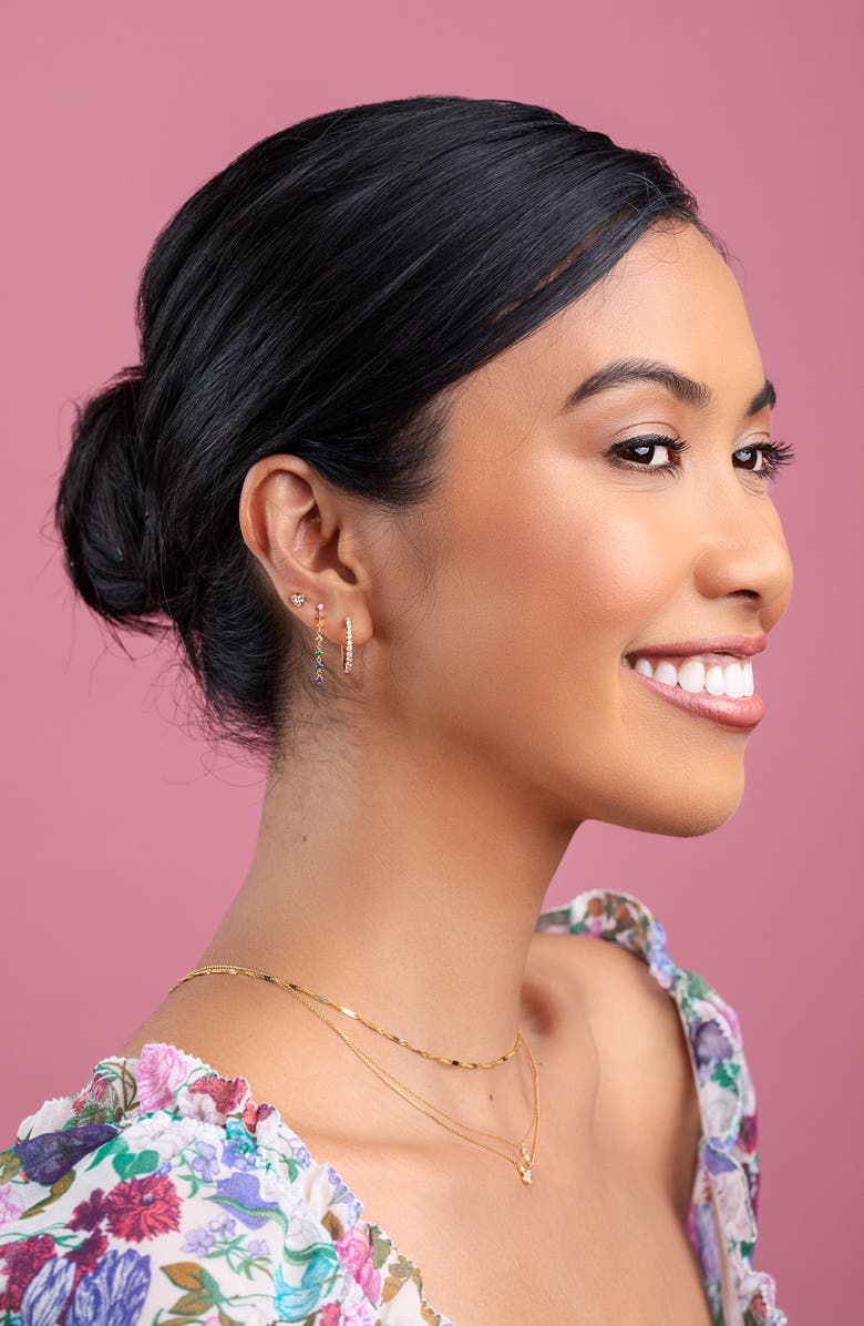 Bony Levy Varda Diamond Hoop Earrings, Alternate, color,