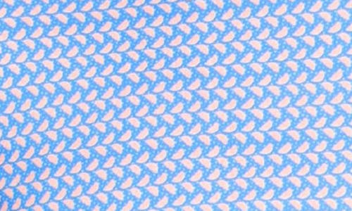 Tailorbyrd Orange Slice Print Performance Polo In Royal Blue