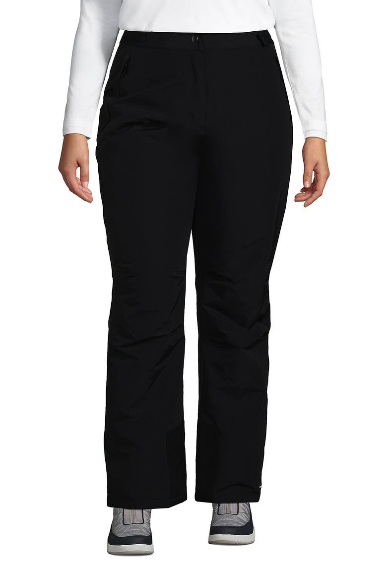 Plus Size Squall Waterproof Insulated Snow Pants, Main, color, Black